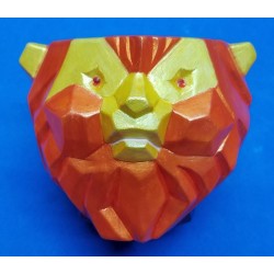 Flowerpot with Geometric Lion